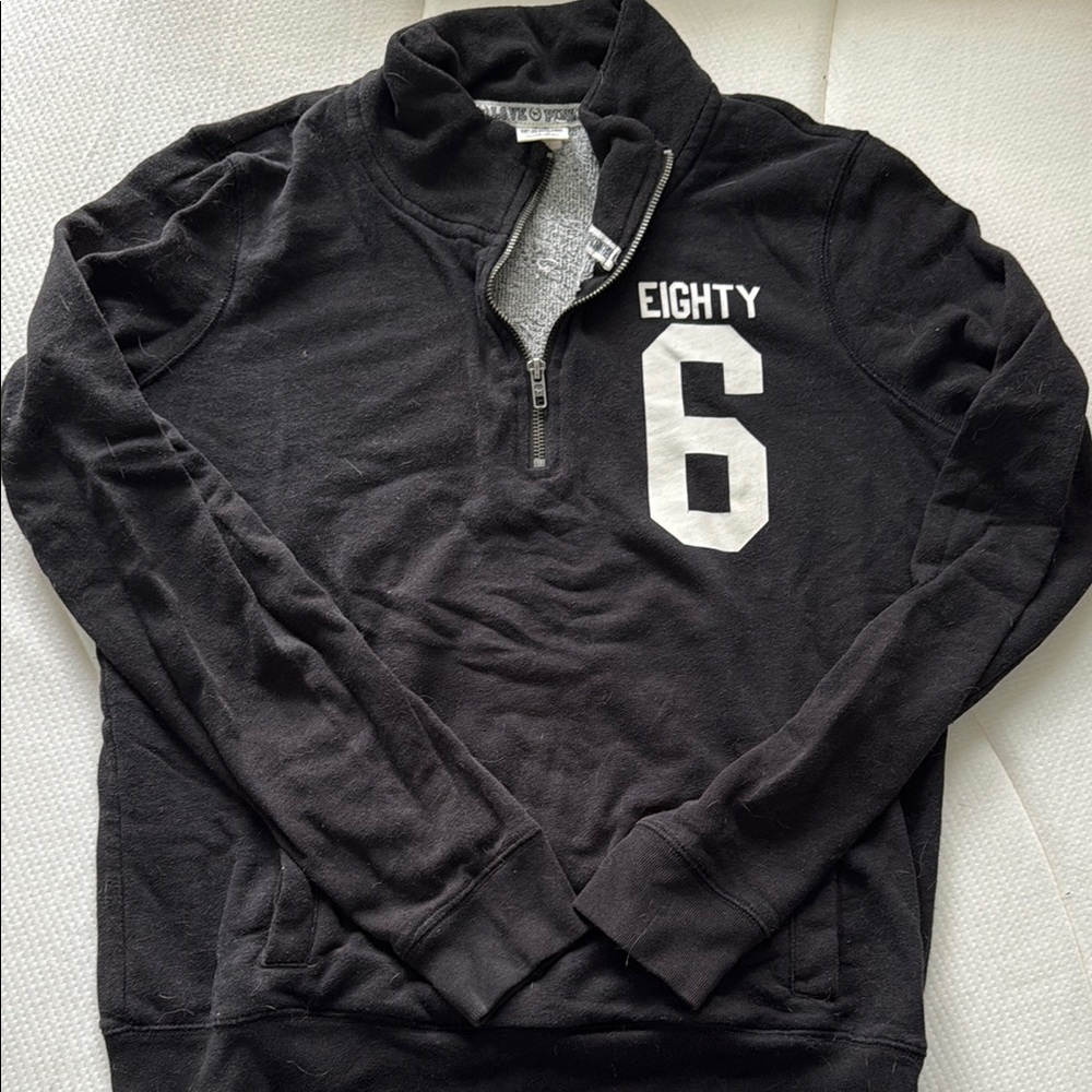 PINK Victoria's Secret Black Quarter Zip
